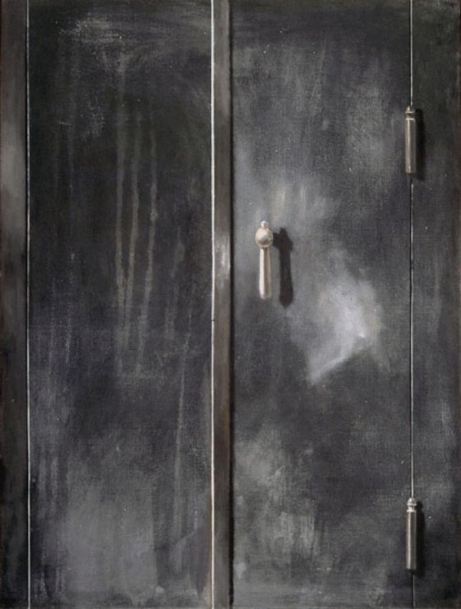 'Metal Door', 1988, oil on canvas, 48 X 36 inches
