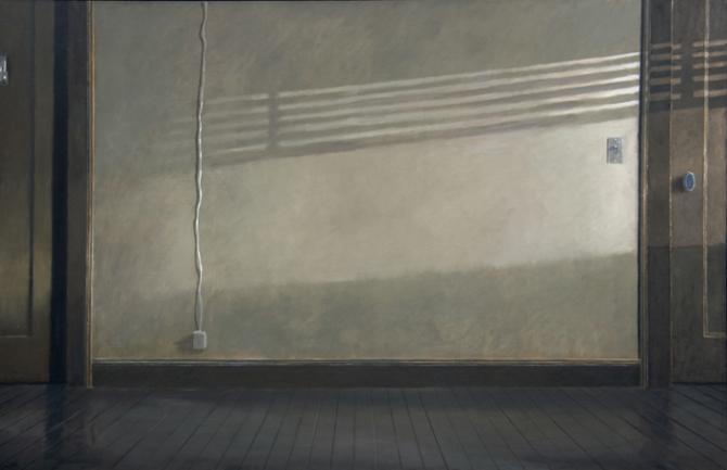 Hallway, Afternoon Light", 2012, oil on canvas, 40 x 66