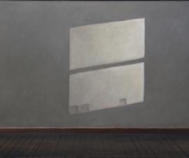 "Room with Three Jars", 2009-10, oil on canvas, 40 X 66 inches 